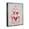 Stupell Industries Santa All Shapes & Sizes Christmas Phrase Framed Floater Canvas Wall Art